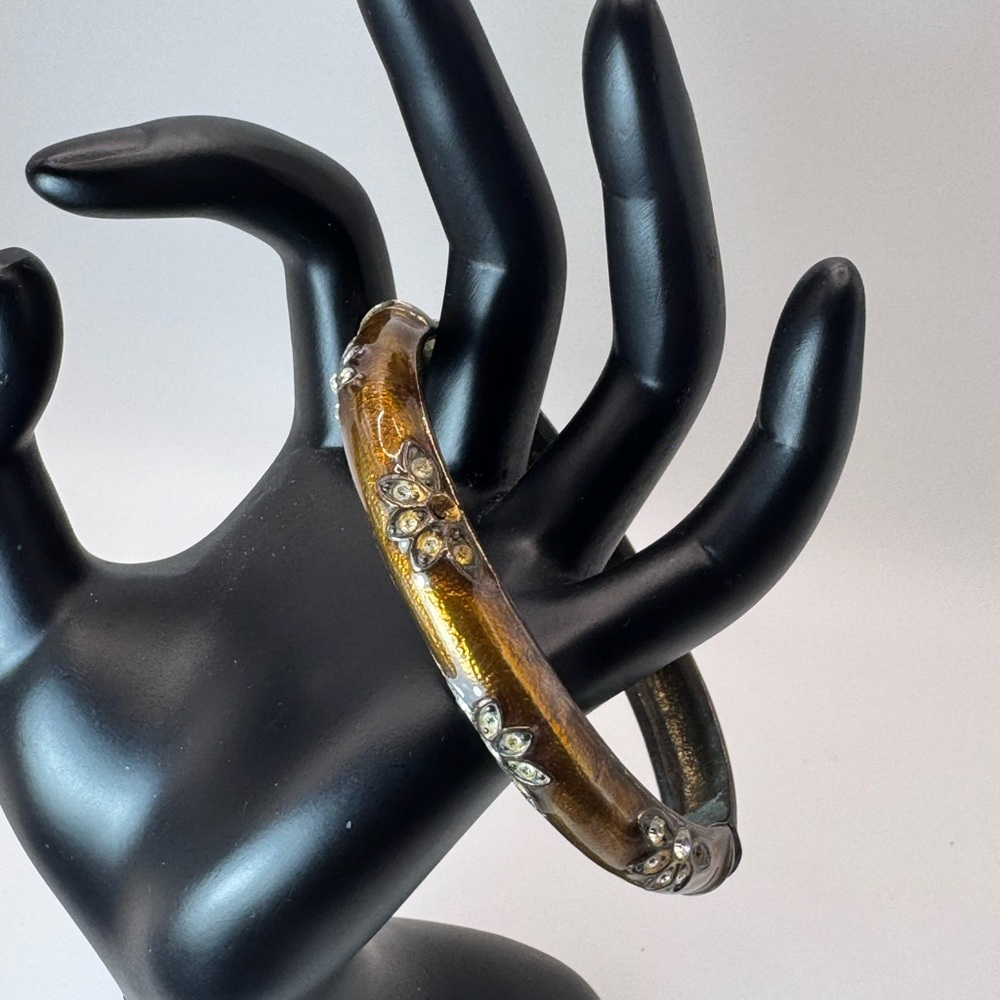 Elegant Gold and Silver Bangle Bracelet